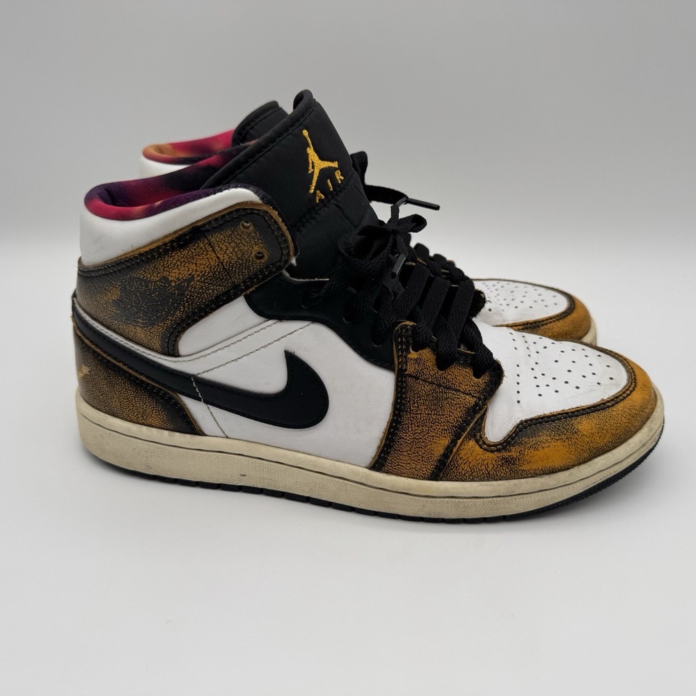 Air Jordan 1 Mid SE Wear Away Taxi Size 7.5‎ Sail DQ8417-071 Basketball Shoes